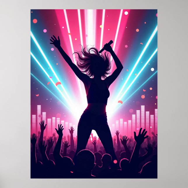 Poster Vibrations de Pop Électrique (Devant)