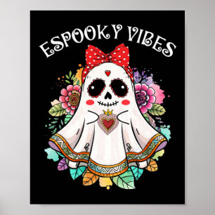 Poster Vibrations d'Espooky Maestra Halloween Espagnol Me