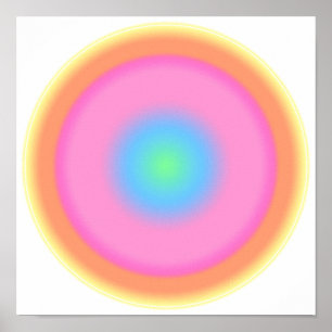 Poster Vibrations positives - Dégradé coloré