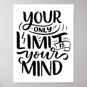 Poster Vibrations Positives - Votre Seule Limite est Votr