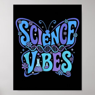 Poster Vibrations scientifiques grooveux premier jour de