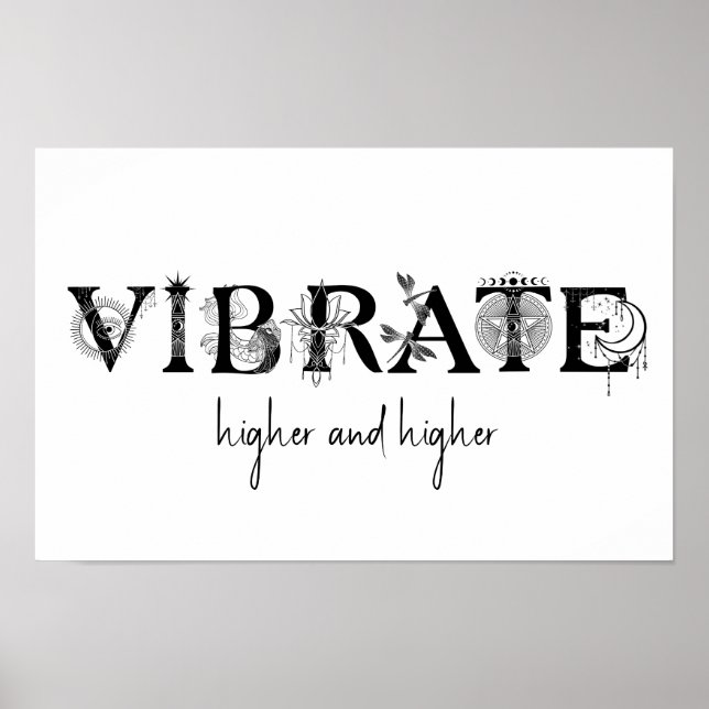 Poster Vibrer plus haut et plus haut Lotus dragonfly lune (Devant)