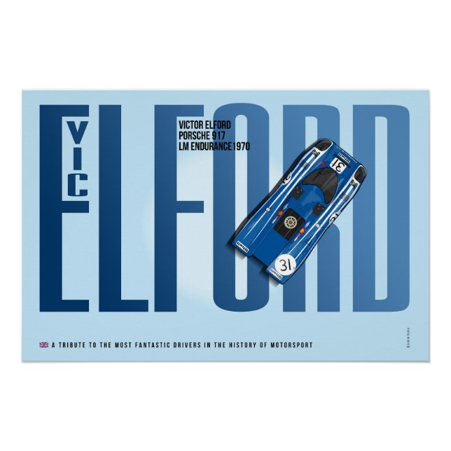 Poster Vic Elford P 917 Hommage (Devant)