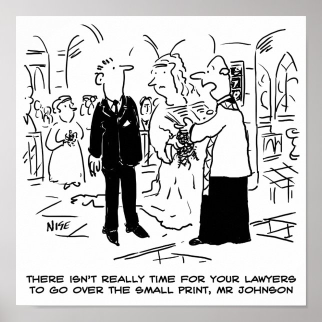 Poster Vicar, Mariage du service religieux, dit non aux a (Devant)