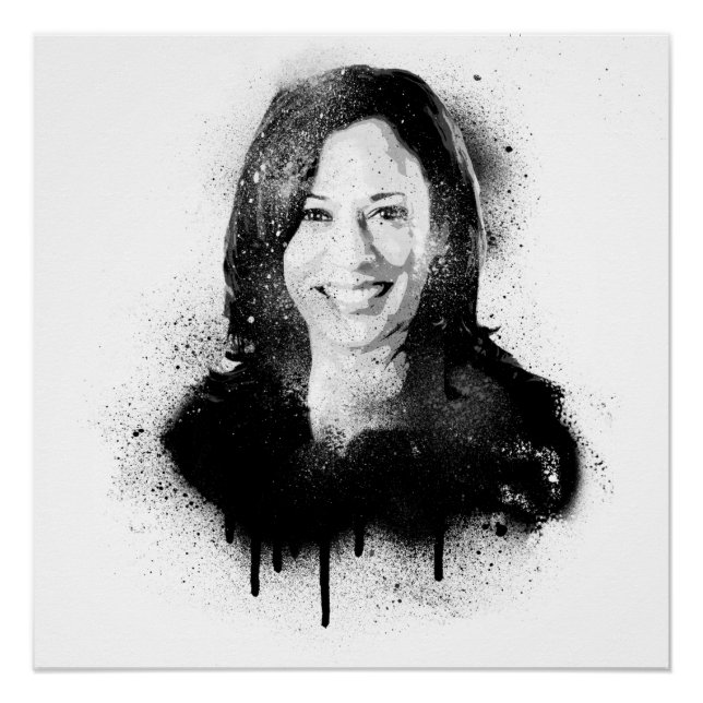 Poster Vice-Président Kamala Harris Graffiti Portrait (Devant)