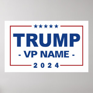 Poster Vice-président Trump 2024 sur mesure