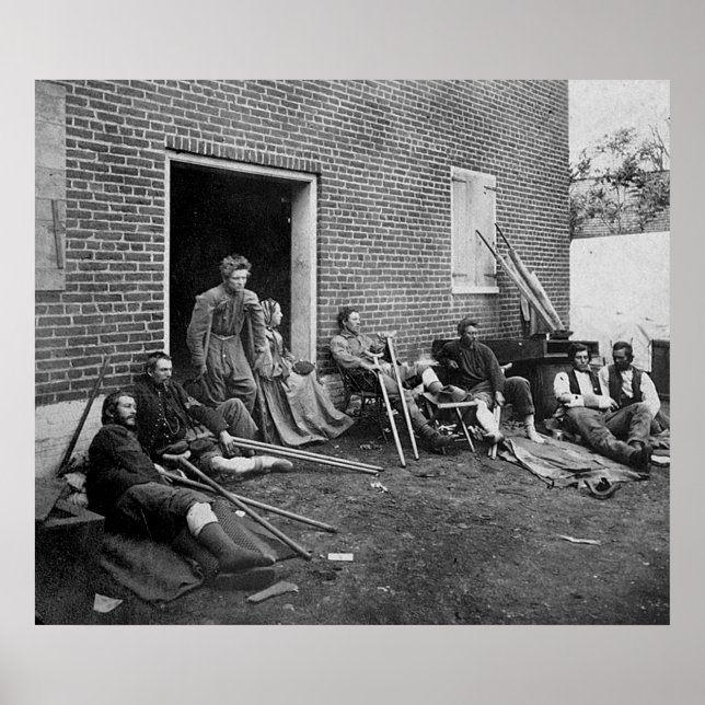 Poster Victimes de la guerre civile, 1864 (Devant)