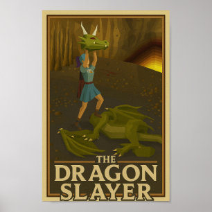 Poster Victoire de Dragon Slayer dans OSRS (Old School Ru