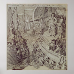 Poster Victoire de la marine de Louis XIV
