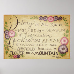 Poster Victoire de toutes sortes - James Allen Citation P
