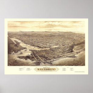 Poster Victoria, AVANT JÉSUS CHRIST, carte panoramique d