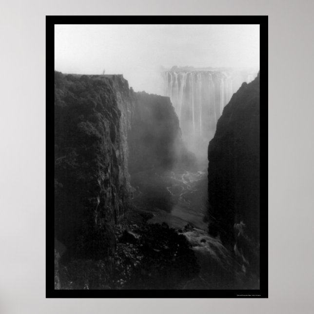 Poster Victoria Falls Rhodesia 1902 (Devant)