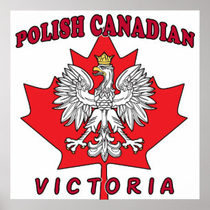 Poster Victoria Polonaise Feuille canadienne