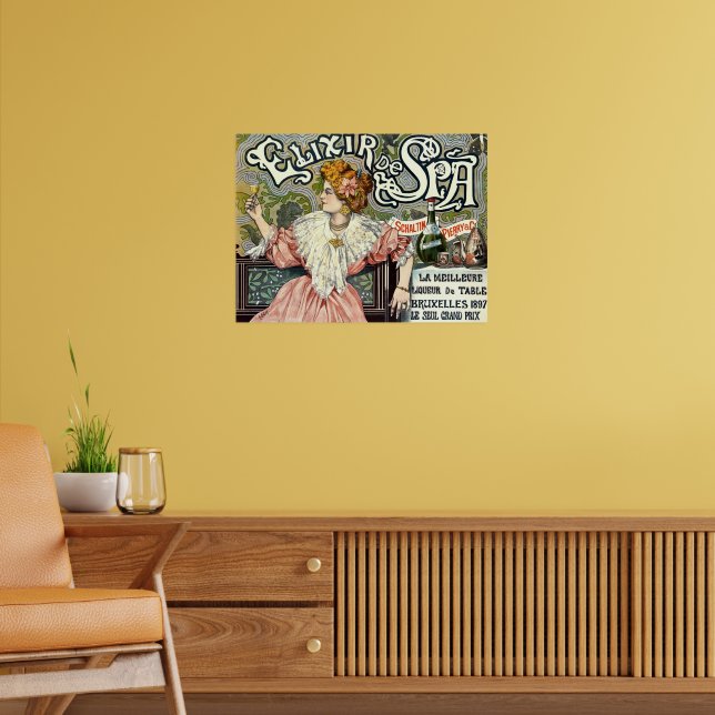Poster Victorian Era Art Nouveau Elixir Annonce (Salon 2)