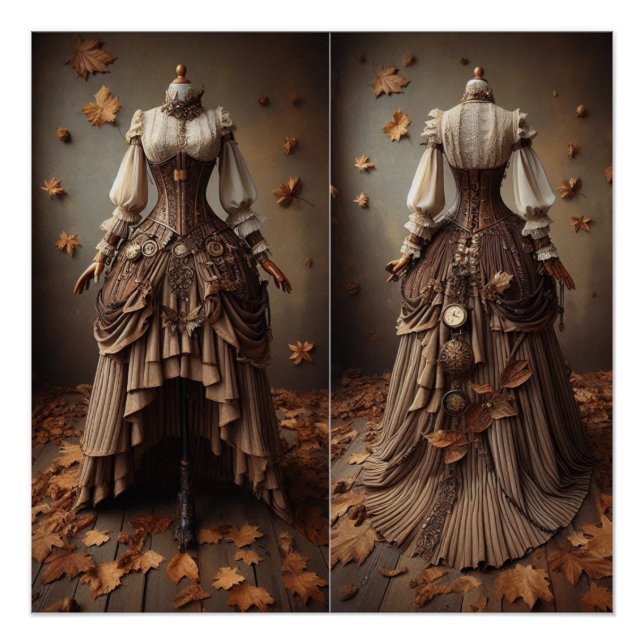 Poster Victorian Fall Leeds Fashion Design (Devant)