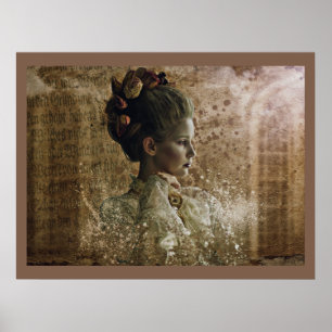 Poster Victorian Ghost Lady in Waiting