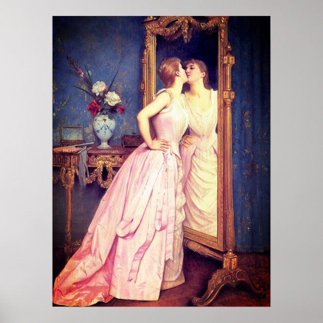 Poster Victorian Pink Lady 18 x 24 ARCHIVAL PAPER (Front)