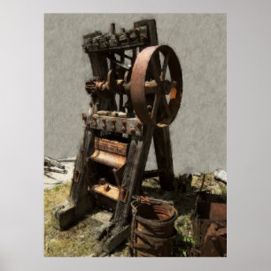 Poster VICTORIAN STAMP MILL pour MINE D'OR