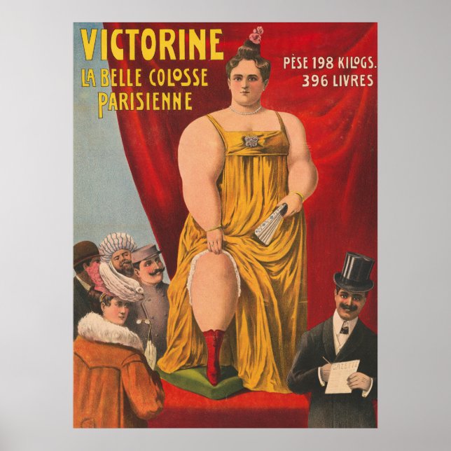 Poster Victorine, La Belle Grande Femme Parisienne (Devant)