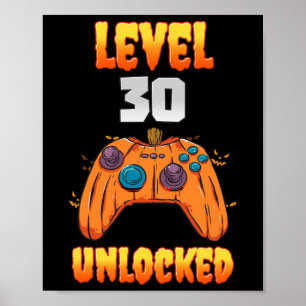 Poster Vidéo déverrouillée de 30 ans 30e anniversaire niv