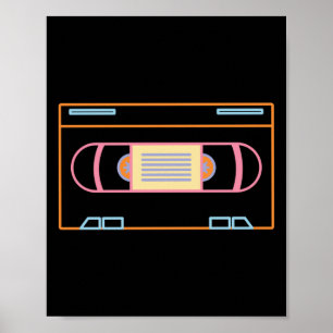 Poster Vidéo Vintage Old School 80S 90S Retro