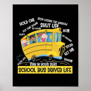 Poster Vie de chauffeur de bus scolaire