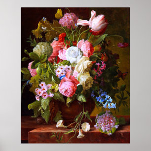 Poster Vie De Fleurs Encore En Vie Des Tulipes Et Hyacint