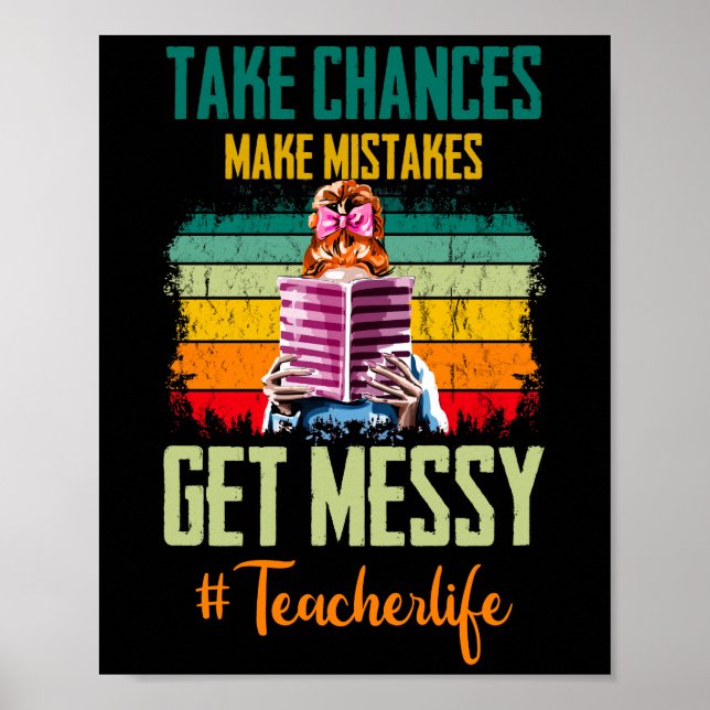 Poster Vie de l'enseignant Prendre des risques Faire des  (Devant)