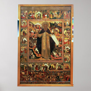 Poster Vie de Saint-Serge de Radonesh, années 1640
