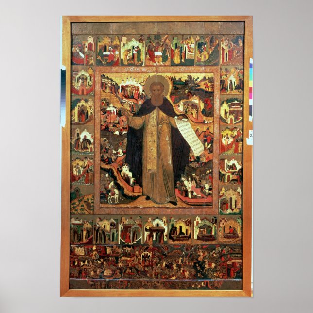Poster Vie de Saint-Serge de Radonesh, années 1640 (Devant)