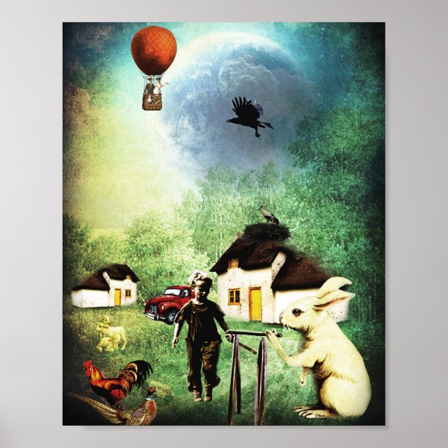 Poster Vie de village dans un univers parallèle (Devant)