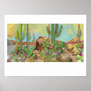 Poster Vie désertique