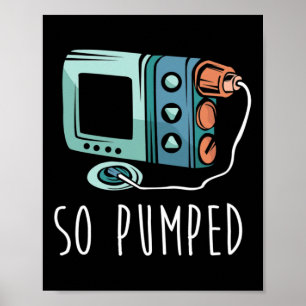 Poster Vie Diabétique Si Pompé Mois I de sensibilisation 