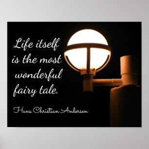Poster Vie elle-même - Hans Christian Andersen citation -