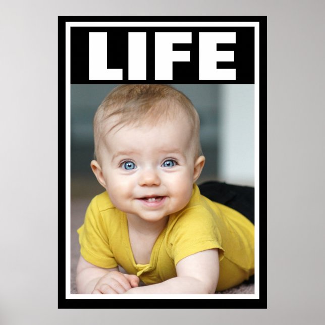 POSTER VIE INFANTILE DE BÉBÉ SOURIANT PRO-VIE (Devant)