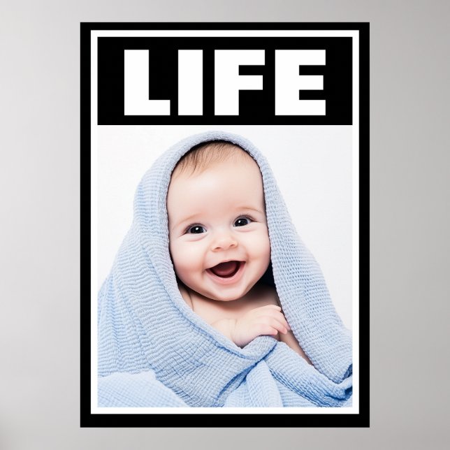 POSTER VIE INFANTILE DE BÉBÉ SOURIANT PRO-VIE (Devant)