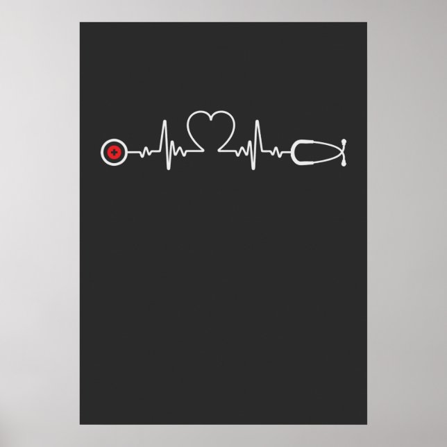 Poster Vie infirmière | Infirmière (Devant)