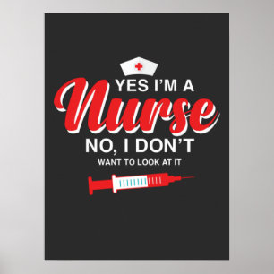 Poster Vie infirmière Je Suis Infirmière