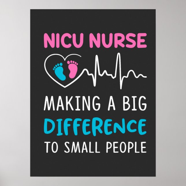 Poster Vie infirmière | Nicu Nurse (Devant)