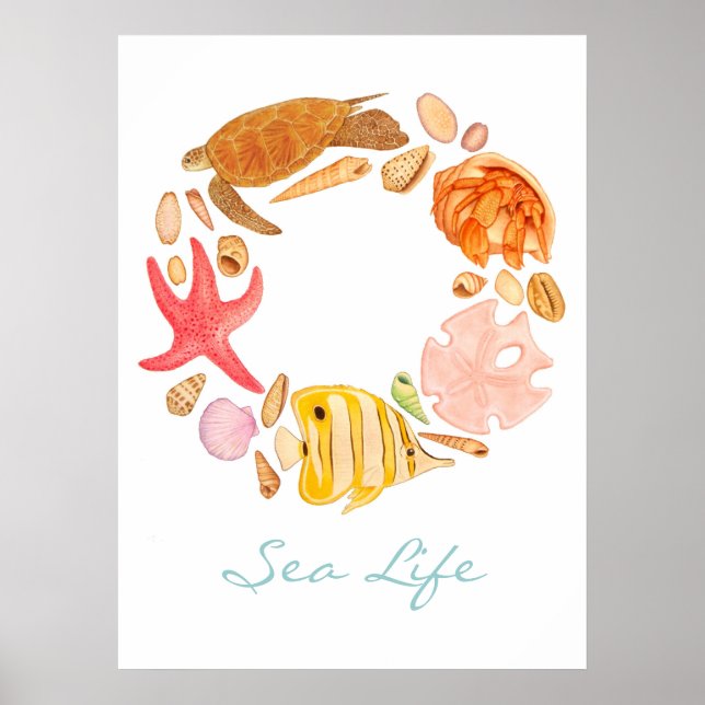 Poster Vie maritime (Devant)