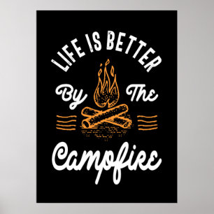 Poster Vie Meilleure Par Le Feu De Campagne