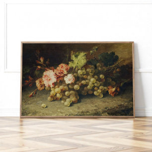 Poster Vie morte avec des raisins
