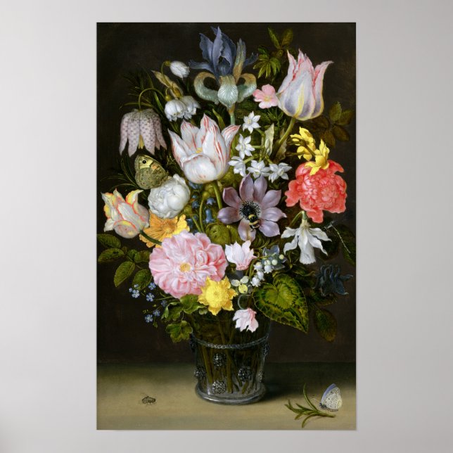 Poster Vie morte avec fleurs (Devant)