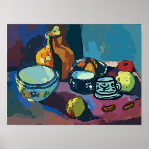Poster Vie morte avec fruits et noix