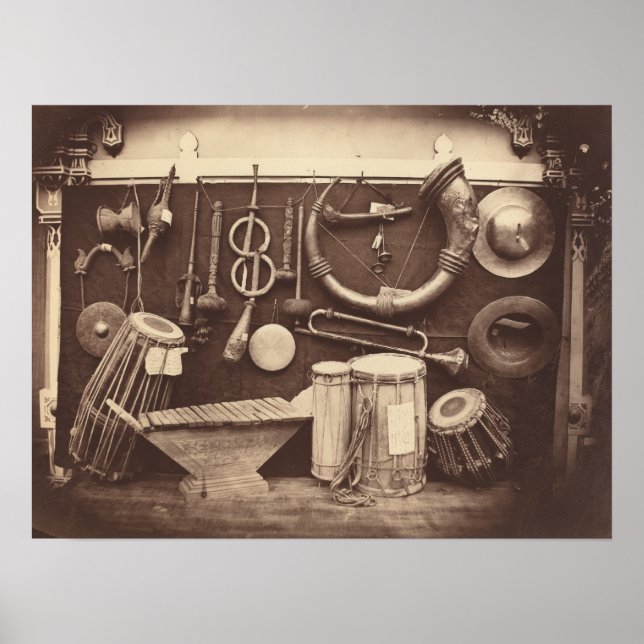 Poster Vie morte des instruments de musique (Devant)