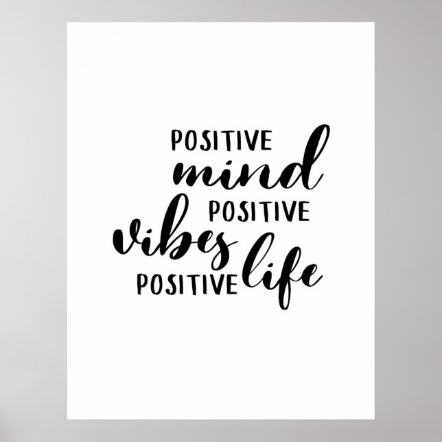 Poster Vie positive (Devant)