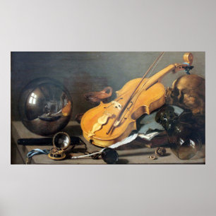 Poster Vie Toujours Avec Autoportrait