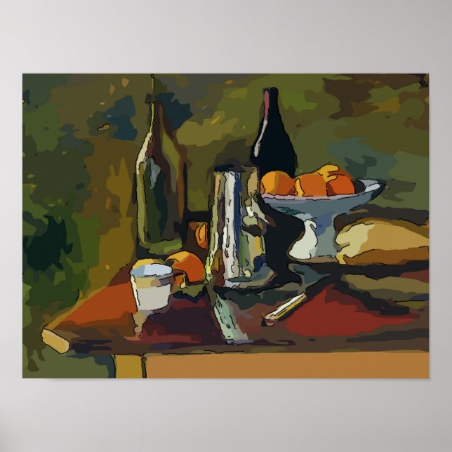 Poster Vie Toujours Avec Vin (Devant)