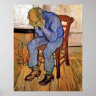Poster Vieil homme dans la peine par Vincent van Gogh