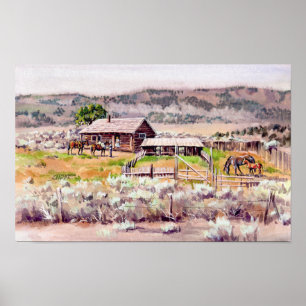 Poster VIEILLE FERME par SHARON SHARPE